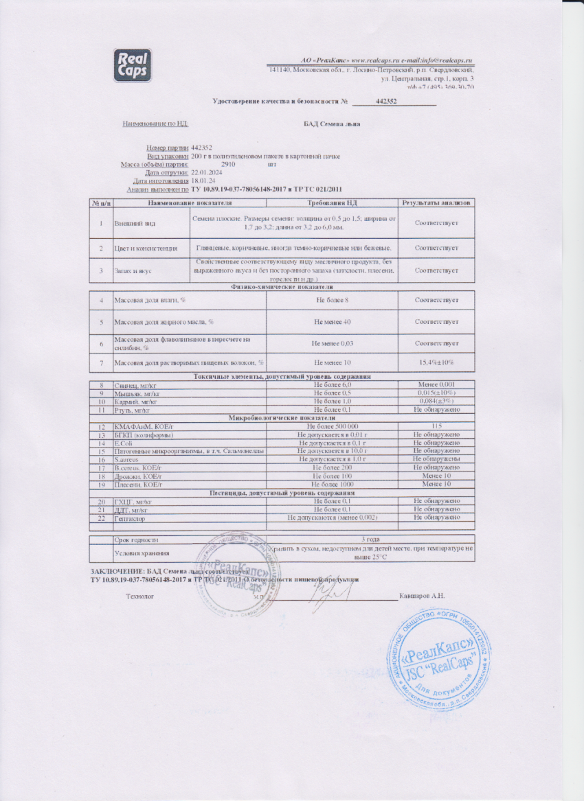 Паспорт №012024